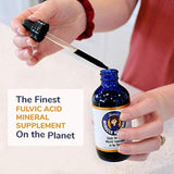 Mimi's Miracle Minerals, Fulvic and Humic Acid Supplement, 2 OZ, 60 Day Liquid Supply. Forma líquida: todos los beneficios de la suplementación mineral Shilajit. Complemento mineral orgánico de trazo de la naturaleza.