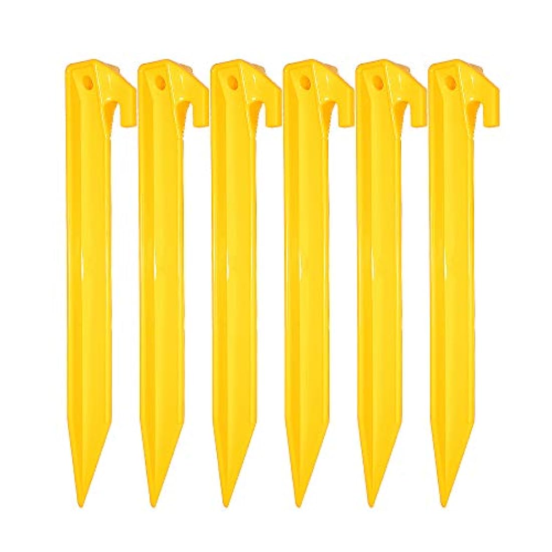 estacas de plástico para tienda de campaña 9 pulgadas