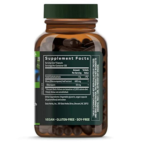 Gaia Hierbas Hoja de Oliva, Cápsulas Líquidas Veganas- Apoyouidas, 1