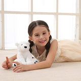 Peluche con diseño de oso polar blanco