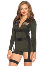 Disfraz de top gun para mujer.