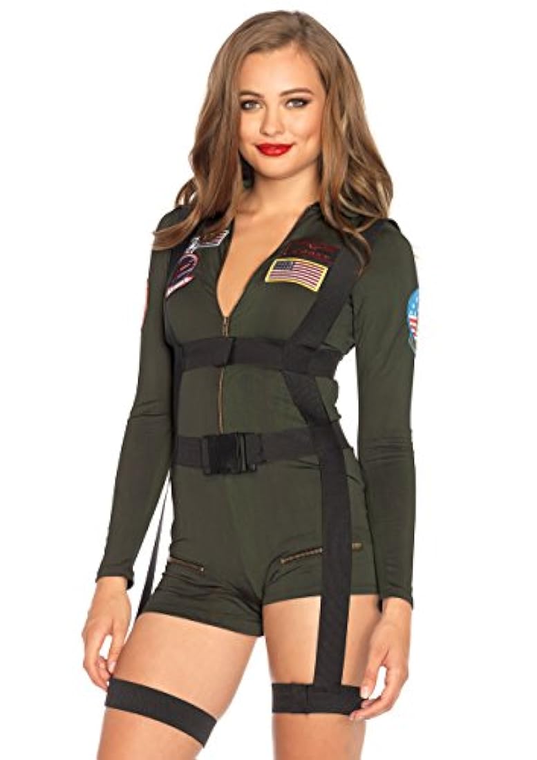 Leg Avenue - Disfraz de top gun para mujer.