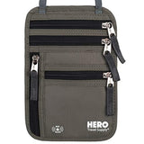Portadocumentos de viaje estilo cartera con bloqueo RFID