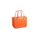 Bolsa de mano extra grande impermeable y lavable anaranjado