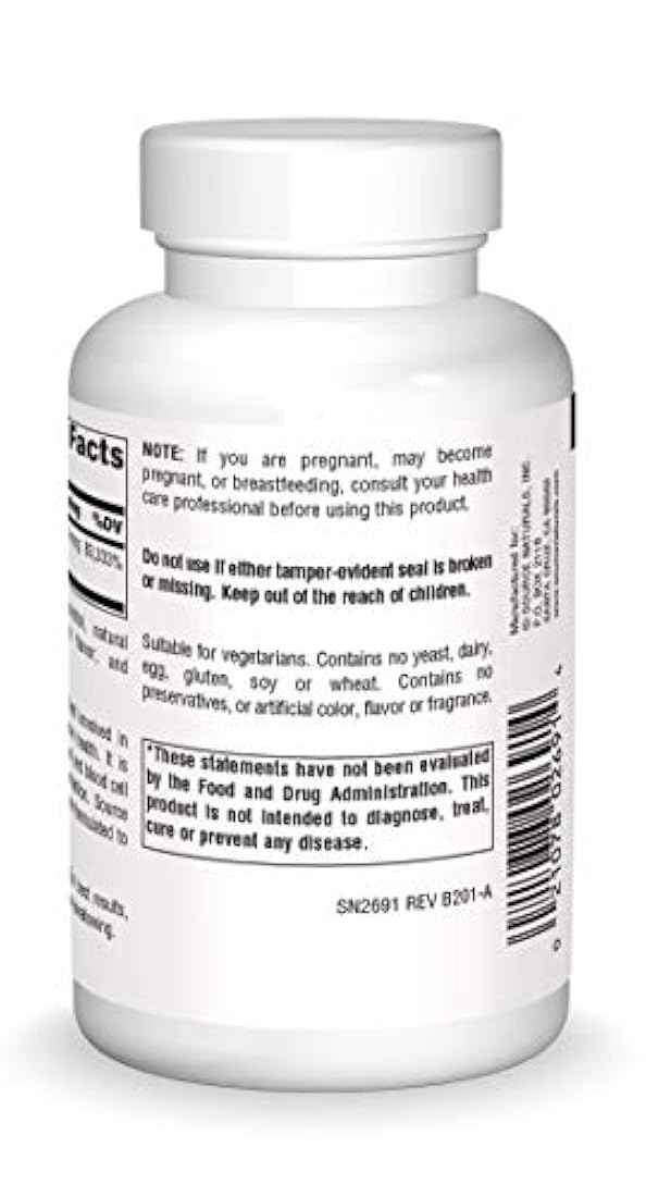 Fuente Naturals Vitamina B-12 2000 mcg Losanje, 200 Count