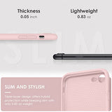 DTTOCASE - Funda para iPhone SE 2022/2020, iPhone 8, iPhone 7, funda de silicona líquida para iPhone SE 8 7 de 4.7 pulgadas, funda protectora suave y sedosa colorida para niñas y mujeres, arena rosa