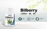 Nutricost Bilberry Capsules 1200mg 90 Cápsulas Vegetarianas