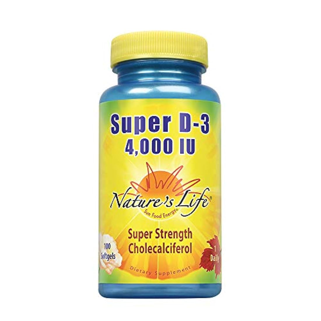 La vida de la naturaleza Super D-3, 4000 IU, 100 softgels