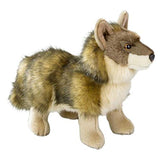 Peluche de felpa diseño de Lobo color gris y blanco. RINCO