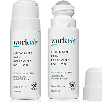 Crema para aliviar el dolor con Lidocaine - Workvie