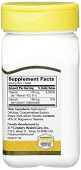 21st Century B-1 Tabletas, 100 Mg, 110 unidades