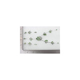 Aretes y collar con diseño de flores y cristales de estrás