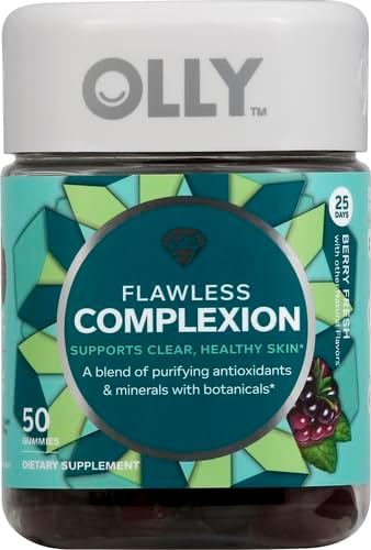Gomitas OLLY Flawless para Piel Sana, Vitaminas E y A, 50 Unidades