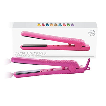 Herstyler - Plancha de cerámica, doble voltaje, rosa