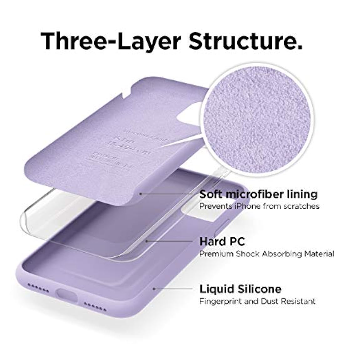 Carcasa de silicona para iPhone 11, diseño de labios largos