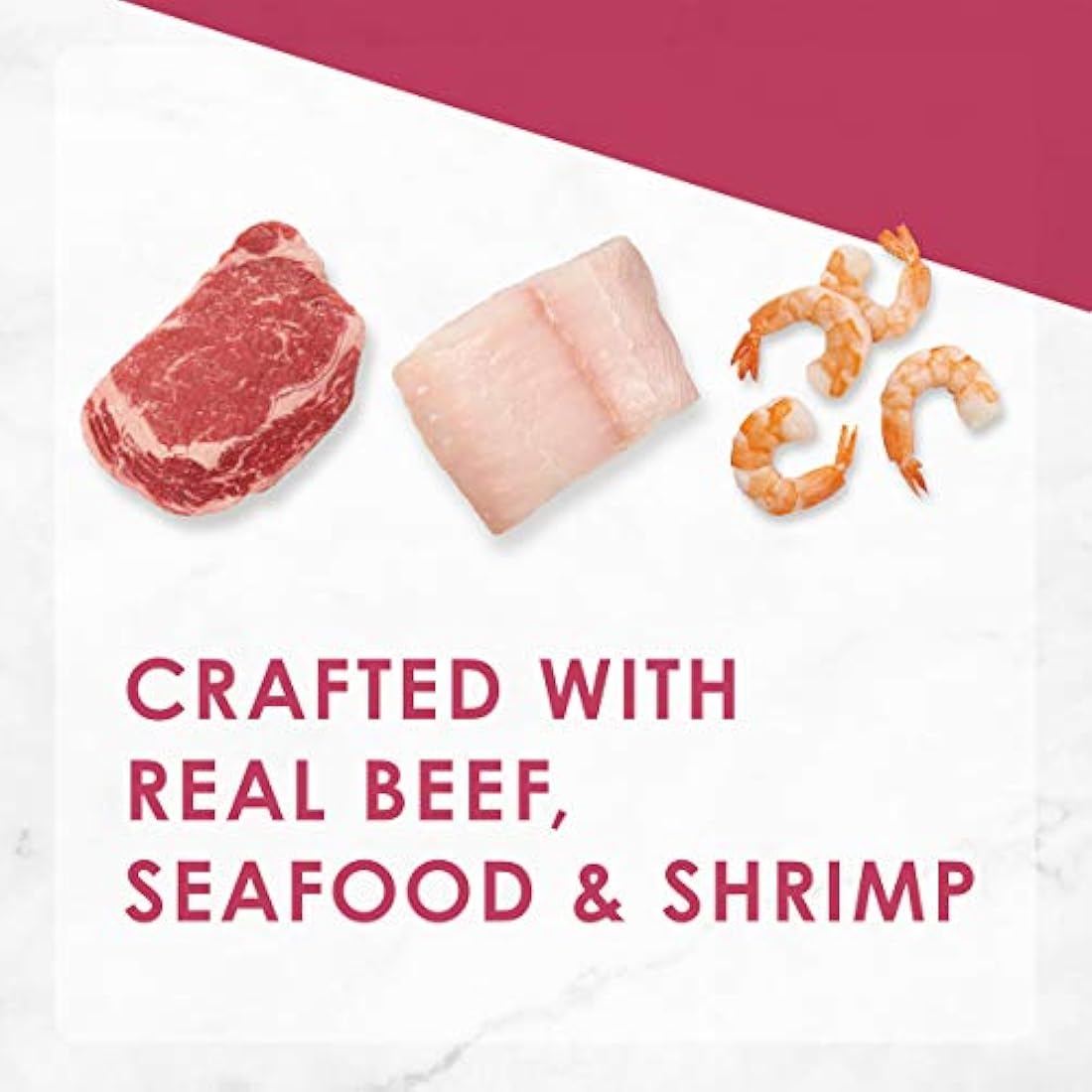 Purina Fancy Filet Mignon, Mariscos y Camarones   Bolsa de 7