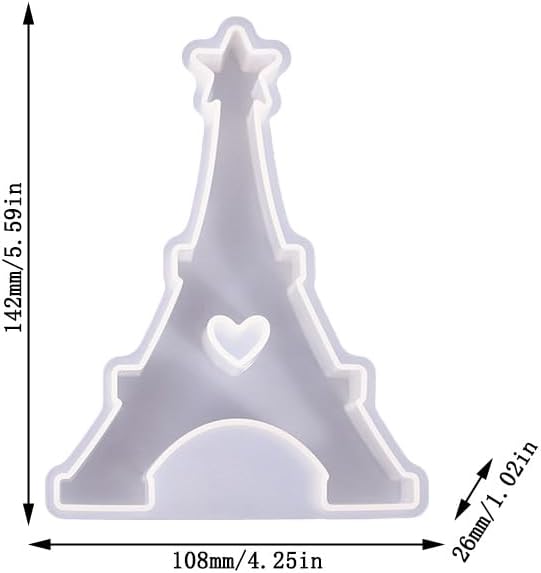 Molde de Silicona Torre de Hierro para Aromatizantes, Marca XYZ