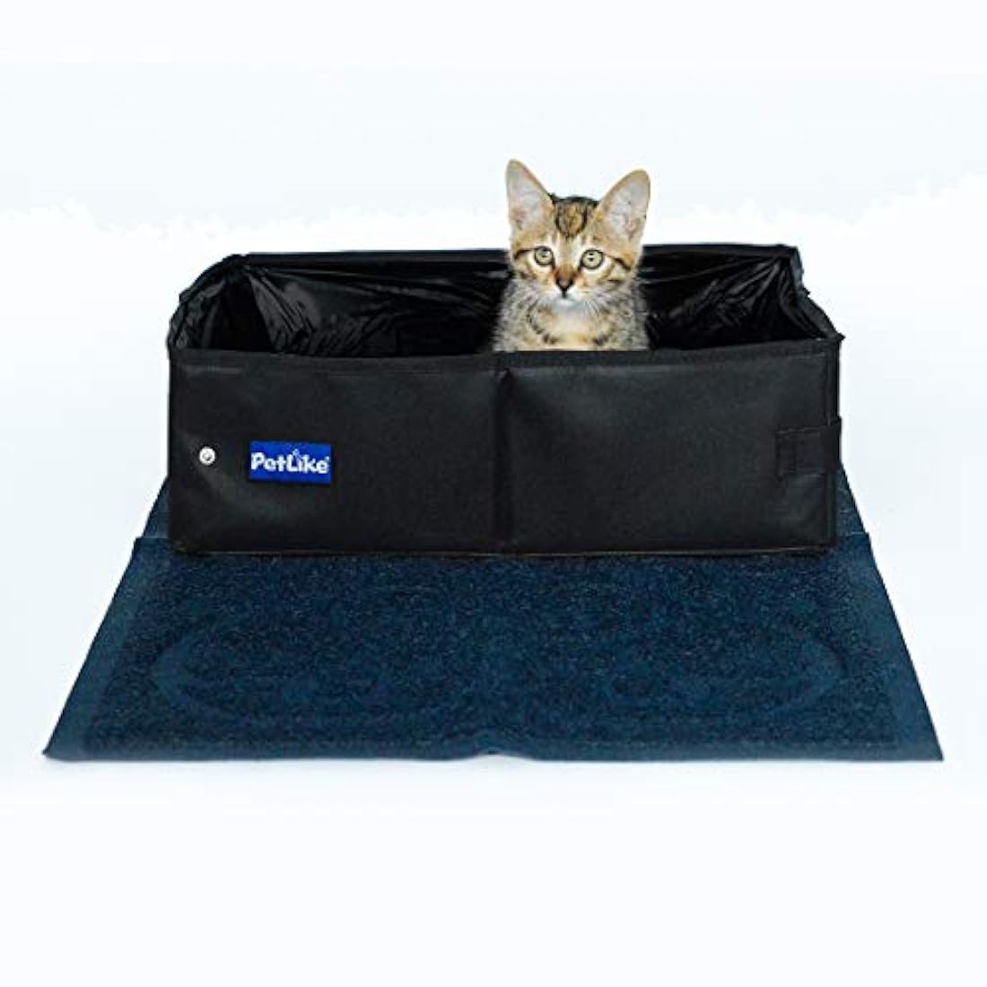 PetLike - Caja de arena de viaje para gatos, plegable y portátil