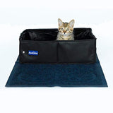 PetLike - Caja de arena de viaje para gatos, plegable y portátil