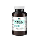 Ginseng 100 cápsulas, 1300 mg por porción, raíz de ginseng