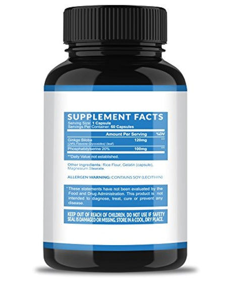 Havasu Nutrition Suplemento cerebral Ginkgo Biloba