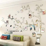 Vinilo Decorativo Árbol 3D - Marco de Fotos Familiar M:83*59in
