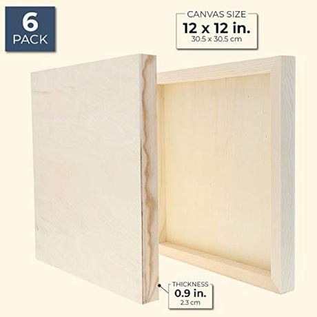 Tableros para paneles de pintura de madera 12 6 unidades