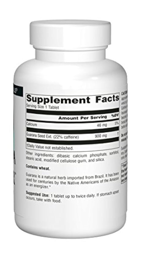 Source Naturals Guarana Energizer 900 mg, SN0232, 1, 1