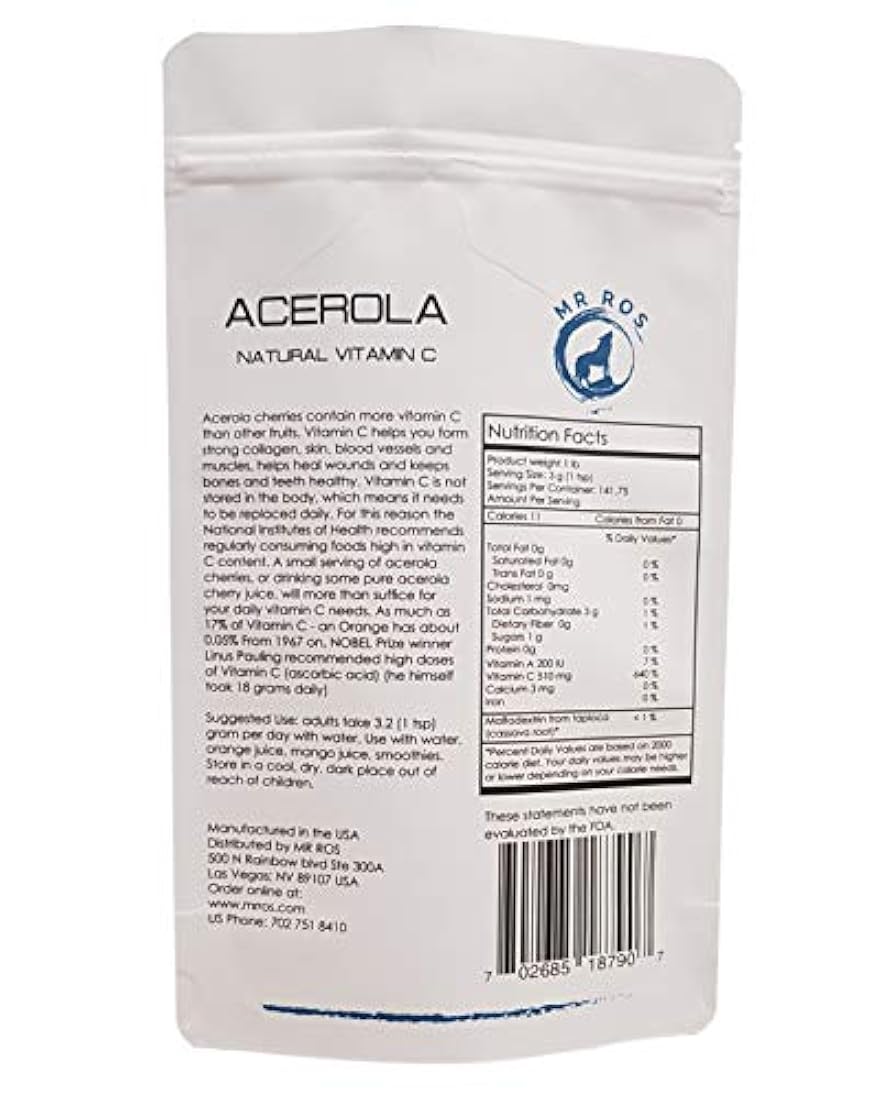Suplemento de Vitamina C sabor a cereza