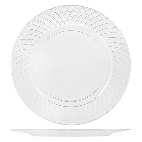 54 platos de plástico transparente de cristal de 9.0 in
