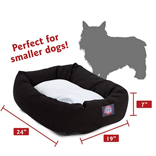 Cama de perro de polialgodón de forma de dona