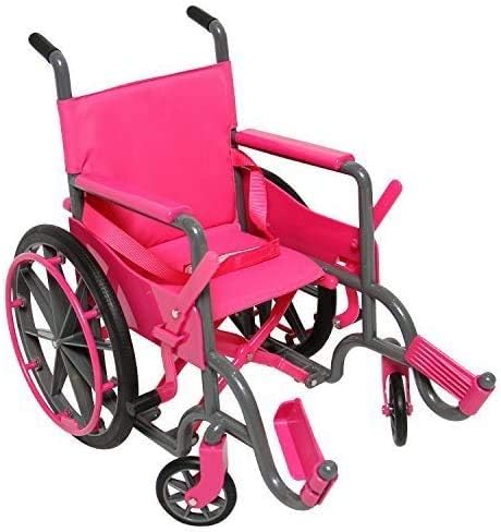 Conjunto de silla de ruedas para muñecas de 18 pulgadas con accesorios