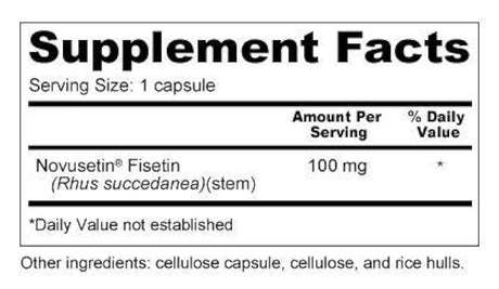 Fisetin – Gran valor para la mejor calidad (100 mg, 90 cápsulas) – Suplemento de novusetina para memoria, enfoque, salud del cerebro – sin gluten, sin OMG, vegano