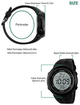 Reloj deportivo digital hombre,pantalla LED,esfera grande