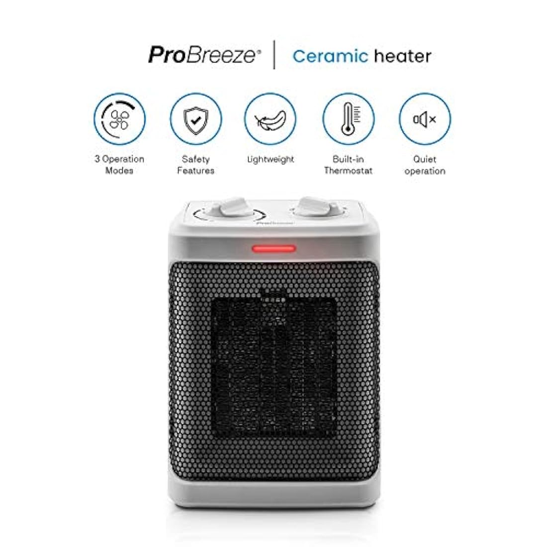 Mini calentador de espacio de cerámica de 1500 con 3 ajuste