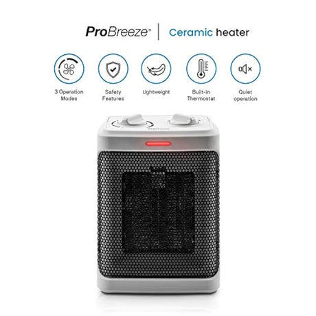 Mini calentador de espacio de cerámica de 1500 con 3 ajuste