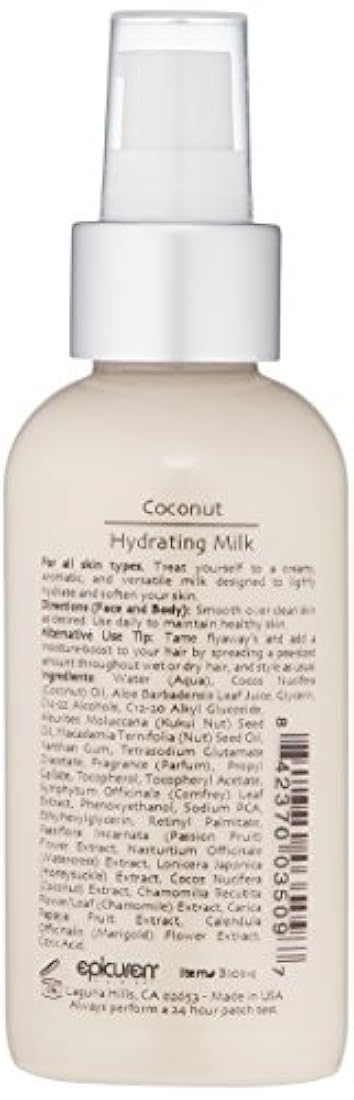 Epicuren Discovery - Leche hidratante de coco, 284 ml
