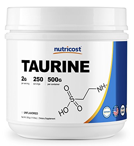 Nutricost Taurine Powder (500 gramos) - 250 porciones