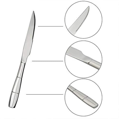 Cuchillos de mesa acero inoxidable, 9.37 -Eagrye