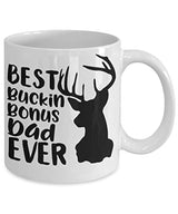 Taza de viaje con texto en inglés «Best Bucking Bonus Dad»