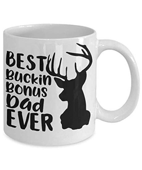Taza de viaje con texto en inglés «Best Bucking Bonus Dad»