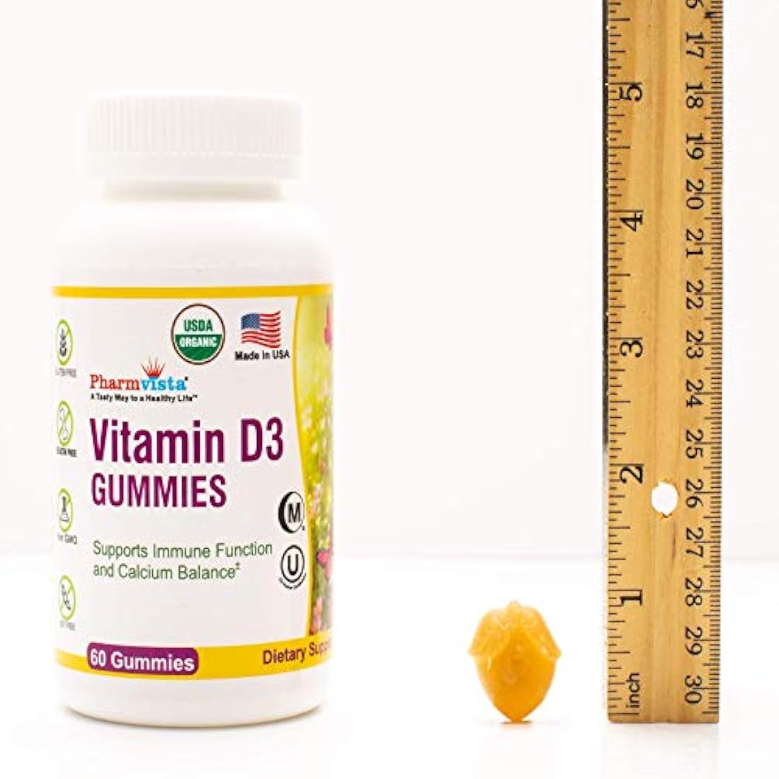 Gomitas de vitamina D3 orgánicos