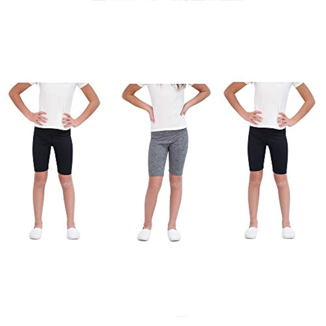 Shorts deportivos para niñas por 3 unidades