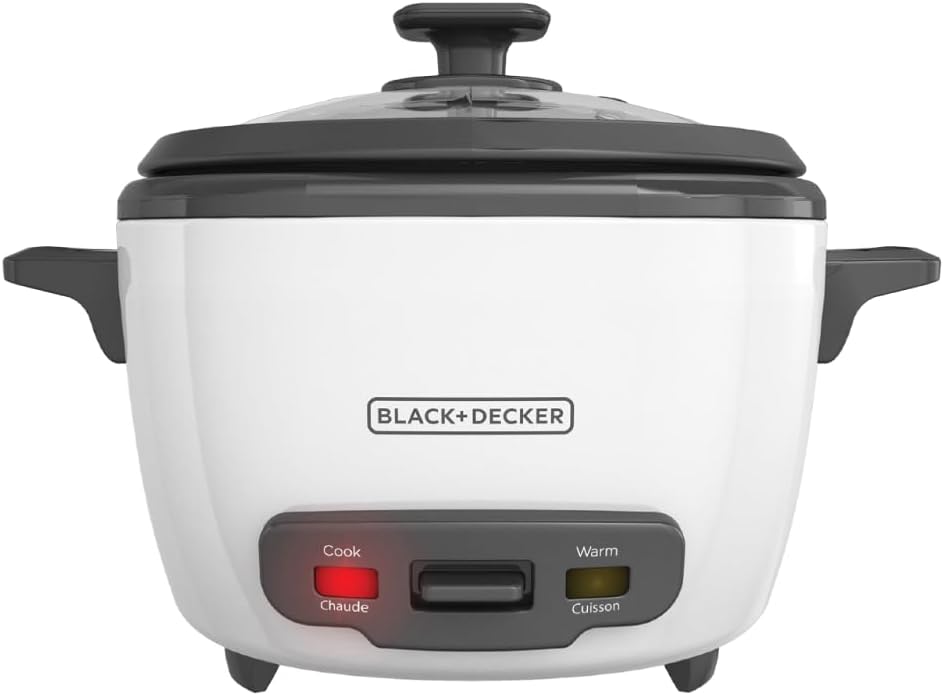 Arrocera BLACK+DECKER 16 Tazas, Cesta Vapor, RC516, Antiadherente