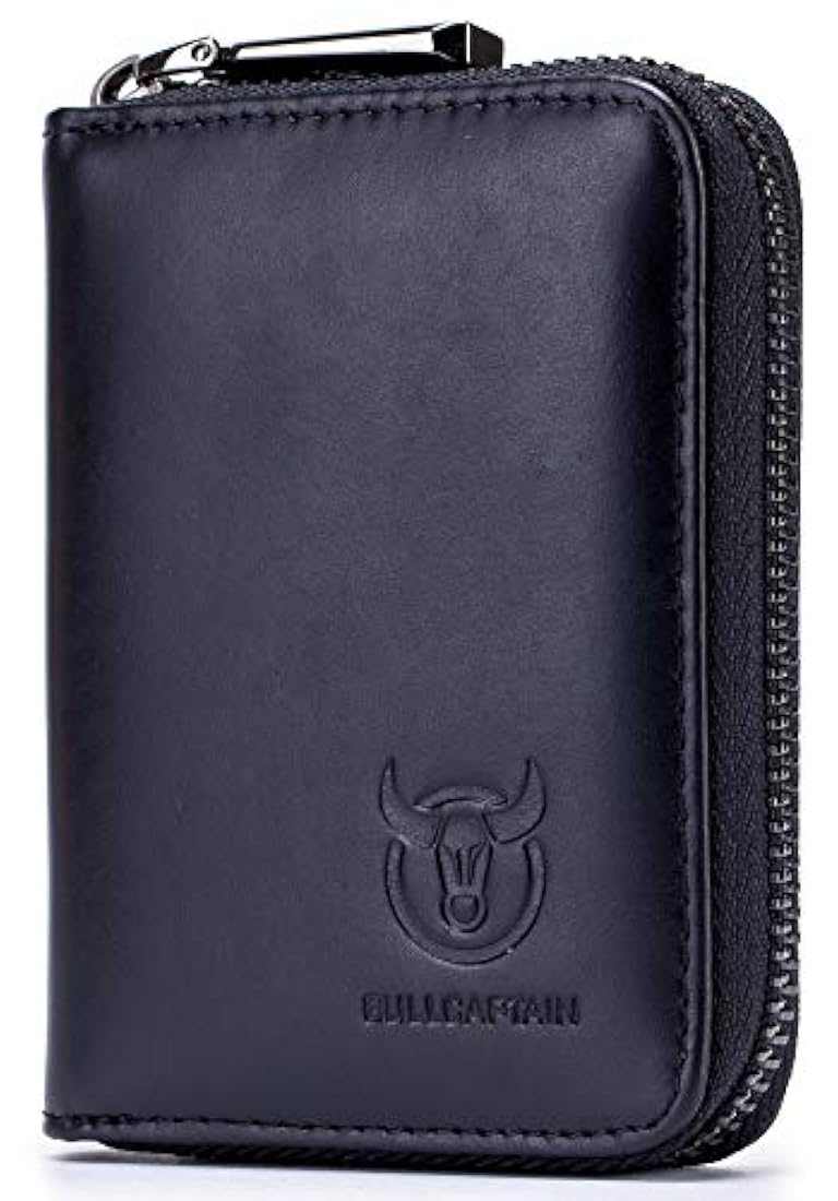 Funda de piel auténtica para con cremallera para hombre