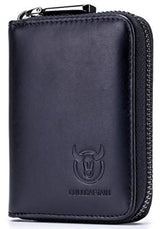 Funda de piel auténtica para con cremallera para hombre