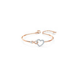 Pulseras para mujer tono oro rosa y acabado de rodio