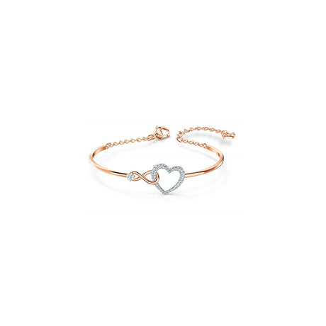 Pulseras para mujer tono oro rosa y acabado de rodio