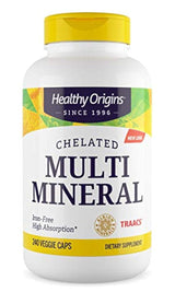 Healthy Origins Chelated Multi Mineral (con minerales de Albión), 240 tapas para vegetales