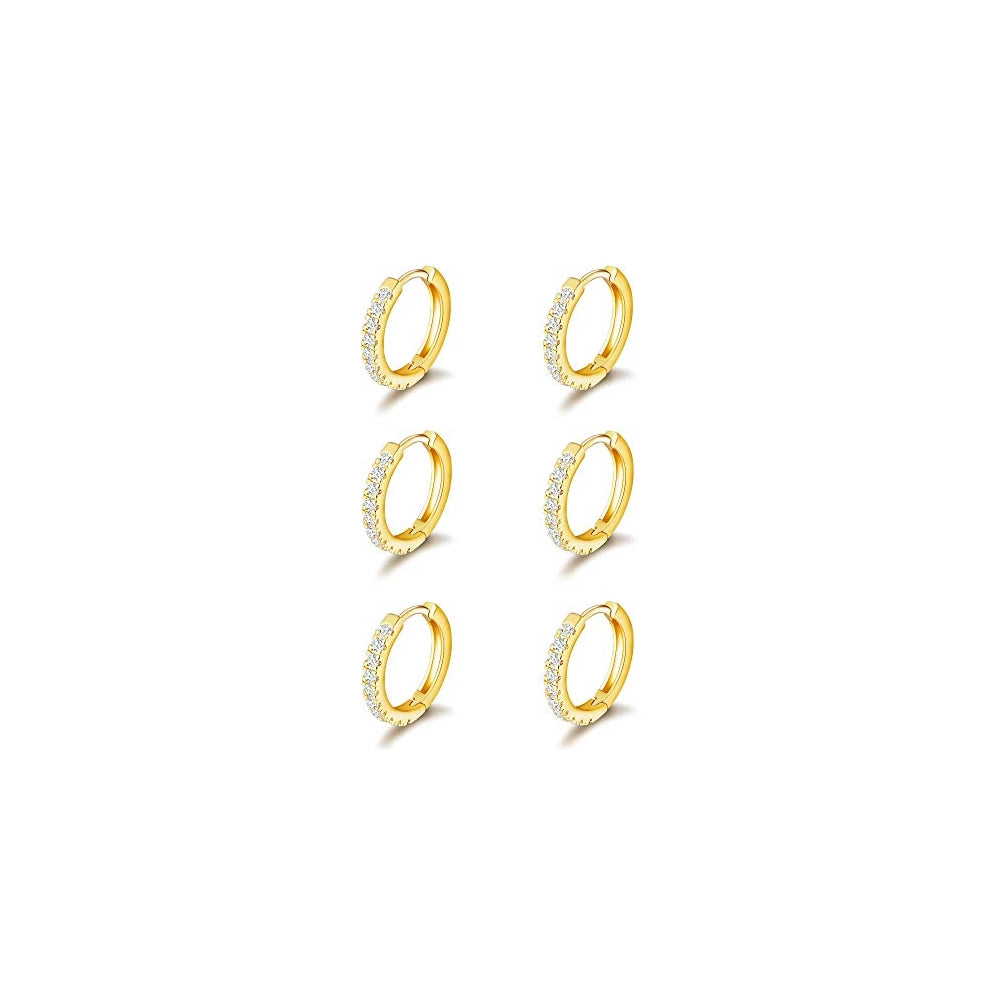 Aretes pequeños de aro para mujeres